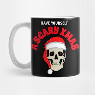 Scary Xmas Spooky Christmas Skull Mug